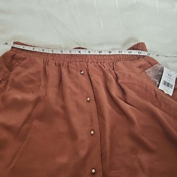 Suzy Shier Brown A-Line Pleated Skirt - Picture 8 of 16